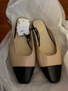 ZARA リアルレザーミュール 新品