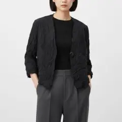 ヴィンテージ 襟付き シャツ ジャケット ブラック 黒 レトロ 90s 古着