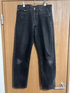 Levi's 501 後染め ブラックデニム USA製W33 L30