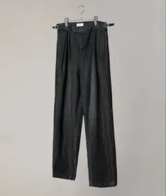 ヘビーツイルワイドストレートヴィンテージ加工デニムパンツ