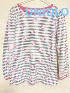 UNIQLO Hello Kitty ストライプ柄 長袖カットソー キティちゃん