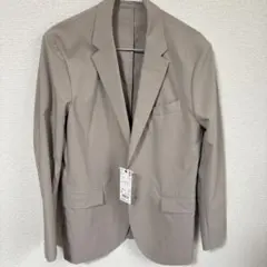 【新品】ユニクロ　感動ジャケット　コットンライク　ベージュS