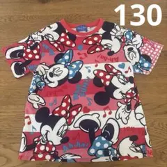 東京ディズニーリゾート　ミニーマウス プリント Tシャツ 130cm