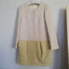 未使用【Jewel Changes 】シルクコットンデザインコート３６日本製