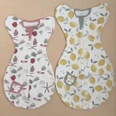 ベビースリーパー 2点セット レモン柄と果物柄