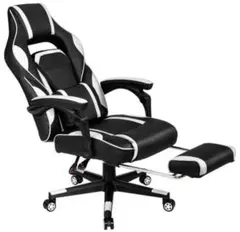 8086whbk回転式ゲーミングオフィス/コンピューターチェア レーシングシート