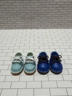 11 オビツ11 本革シューズ 水色、青