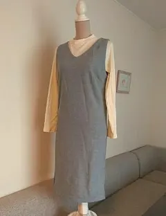 「新品」2点セット・ ジャンスカ&ハイネックT