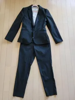 ブラック パンツスーツ セットアップSサイズ