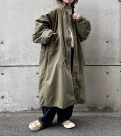 BEAMS BOY コットン ナイロン ヘム アジャスト コート - メルカリ