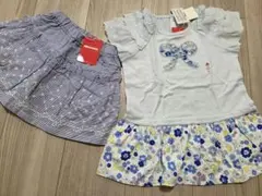 新品 MIKI HOUSE トップス＆スカート セットのサムネイル
