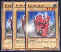 セイバーザウルス EU 1st LCJW シク 3枚 シークレット 英語 遊戯王