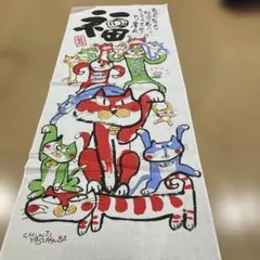 セール❣️即発送☆特価 新品 福招き猫 手ぬぐい ☺︎ ✩.*˚ ☺︎七福