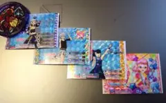 プリパラ トモチケ 4枚セット　9 みちる　ひびき　シオン　あじみ