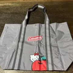 Coleman ハローキティ エコバッグ、トートバッグ、グレー新品未使用品