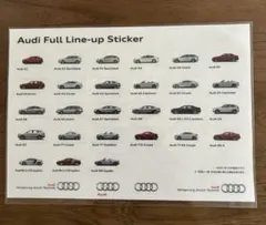 【新品】非売品 Audi アウディ フルラインナップ ステッカー 27