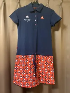 le coq sportif アンカー柄ポロワンピース