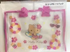日焼けキティー　クリアトートバッグ