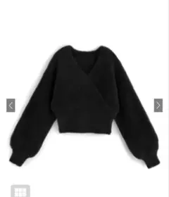 フェザーニットカシュクール丈トップス