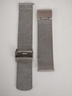 SKAGEN 純正 シルバー メッシュベルト 20mm メンズ ジャンク本体付き