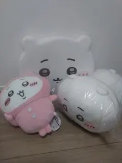ちいかわ もっちるねそべりBIGぬいぐるみ ほか プライズ３点セット