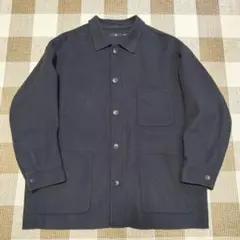 +Jウールブレンドオーバーサイズシャツジャケット ◆ダークグレー◆3XLユニクロ