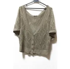 値下げ◎ニット カーディガン ベージュ Mサイズ