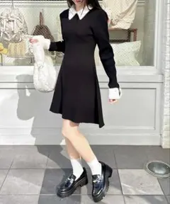 INGNI ニットワンピース 黒