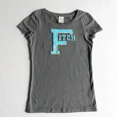 Abercrombie&Fitch アップリケロゴ 半袖Tシャツ グレー