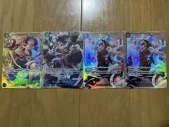 ワンピースカード　ルフィSEC 4枚（3種）