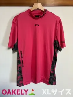 ♦︎OAKLEY RELIABLE MOCK SHIRT ゴルフウェア ピンクのサムネイル