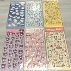 新品未使用　DAISO ダイソー　ぷくっとシール　サンリオ　6枚セット