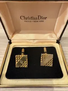 Christian Dior カフリンクス ゴールドカラーのサムネイル