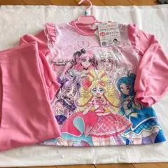 新品未使用　アイドルプリキュア　長袖パジャマ　ピンク　120㎝