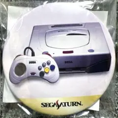 セガサターン　ミストグレー（白サターン）　ランダム缶バッジ　シークレット