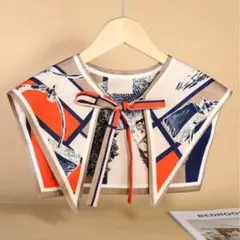 ★お値下げ　セーラー　つけ襟　オレンジポニー　馬　スカーフ風　秋冬　ヴィンテージ