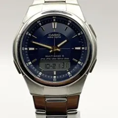 稼働品 CASIO wave ceptor メンズ 腕時計 ソーラー アナデジ