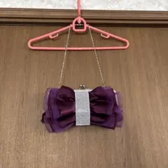 パープルリボンパーティーバッグ
