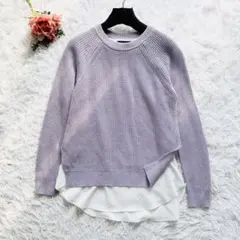 美品✨　LAUREN RALPH LAUREN コンビニット　ラベンダー