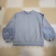 キッズファー付きバルーンスリーブセーター 140