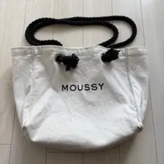 Moussy キャンバス トートバッグ ホワイト