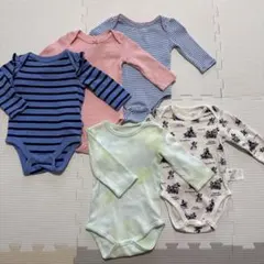【baby GAP・UNIQLO】長袖ボディスーツ70⭐︎5枚セット
