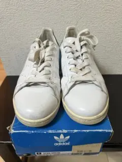 adidas スタンスミス HQ7054 アディダス ホワイト ゴールド 28 - メルカリ