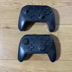 任天堂 スイッチプロコン 2台まとめ売り ジャンク品