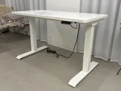 ［送料込み］FLEXISPOT EJ2W 電動昇降式デスク ホワイト天板