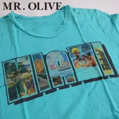MR.OLIVE ミスターオリーブ MIAMI レーヨンコットン Ｔシャツのサムネイル