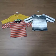 長袖Tシャツ3着 男の子 60-70 西松屋ほか