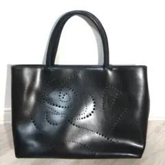FURLA（フルラ） 黒 レザー トートバッグ　イタリア製