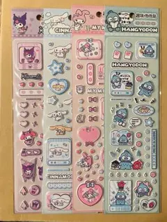 海外正規品　サンリオキャラクター　ぷくぷくシールセット