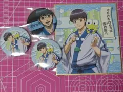 銀魂　缶バッジ　サンリオ　志村新八 5点セット